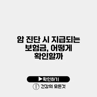 암 진단 시 지급되는 보험금, 어떻게 확인할까?