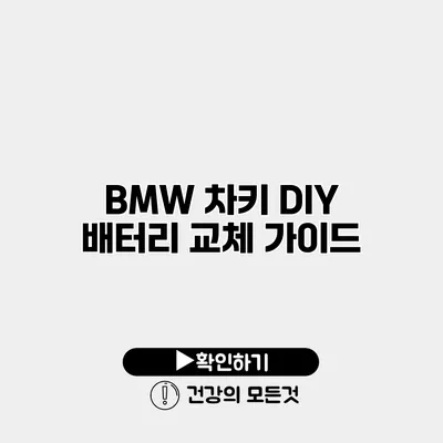 BMW 차키 DIY 배터리 교체 가이드