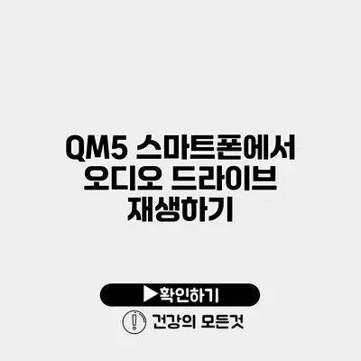 QM5 스마트폰에서 오디오 드라이브 재생하기