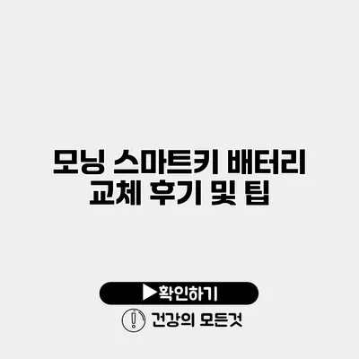 모닝 스마트키 배터리 교체 후기 및 팁